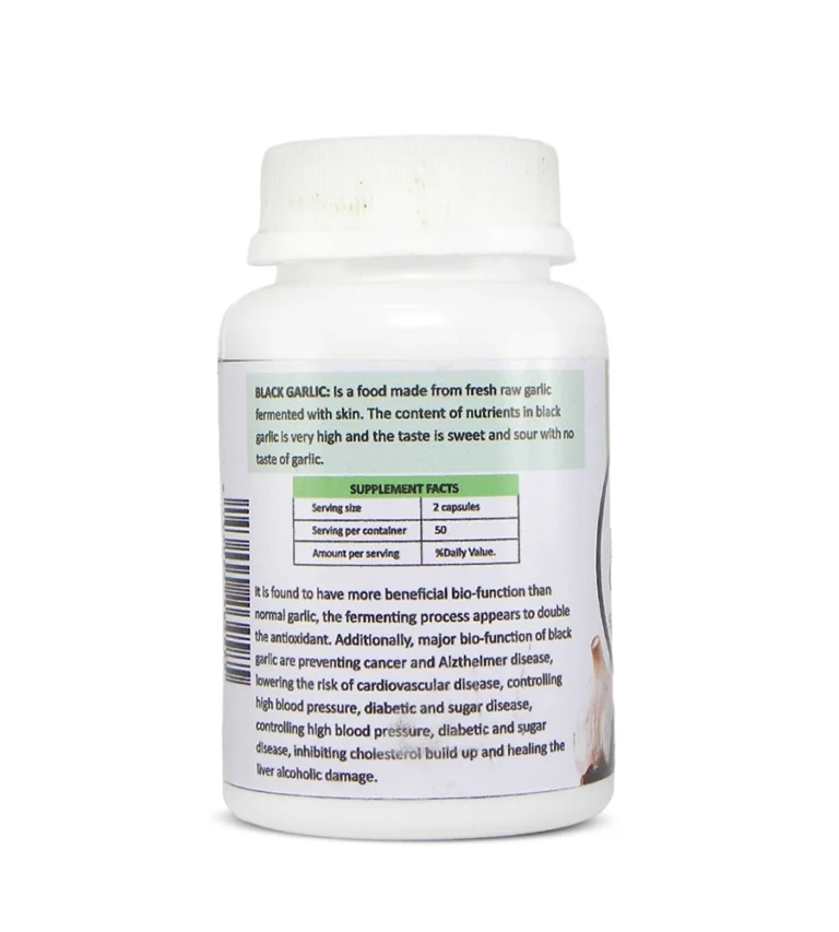 Fermented black garlic capsules supplement facts
