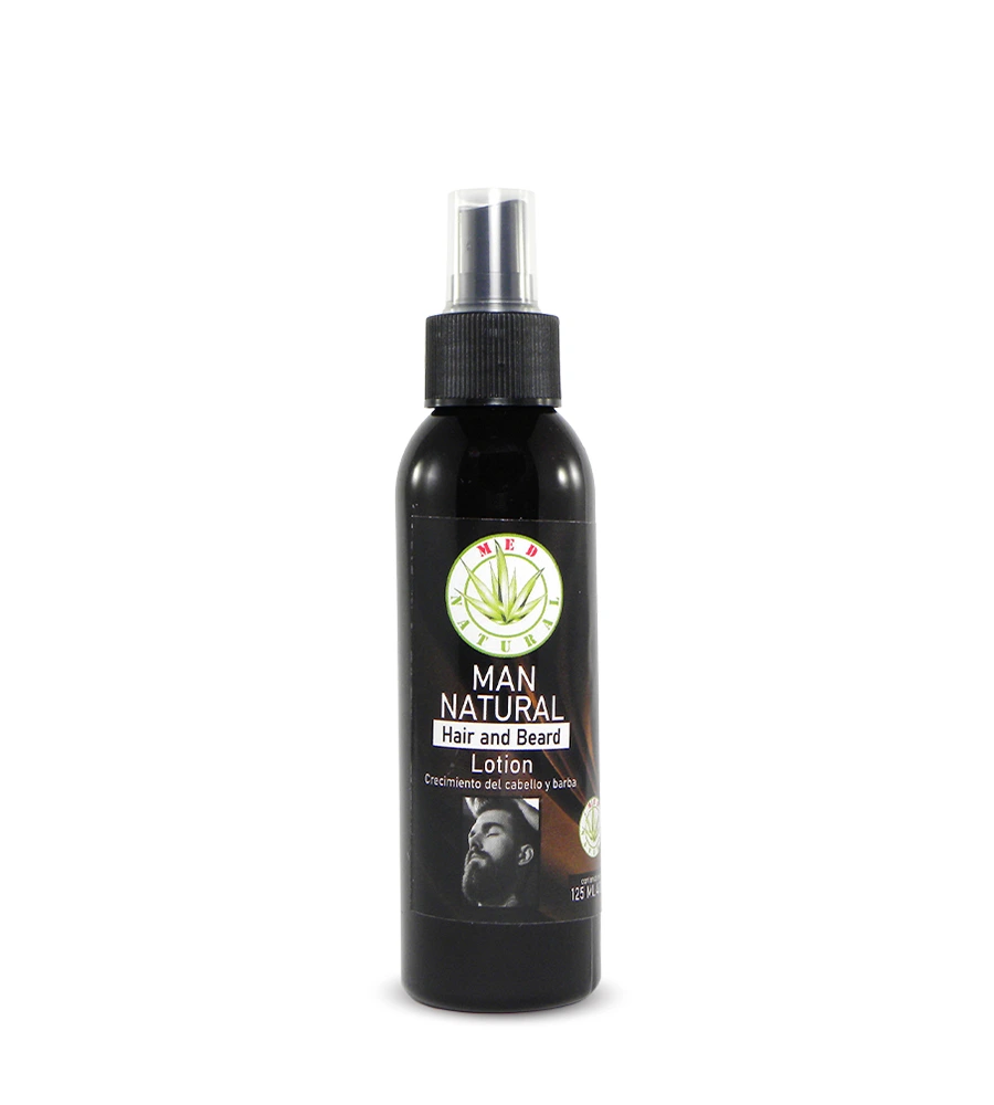Man natural hair and beard lotion