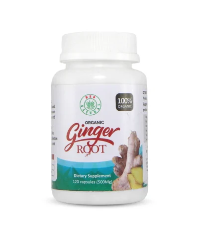 Organic ginger root capsules