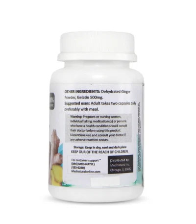 Organic ginger root capsules ingredients