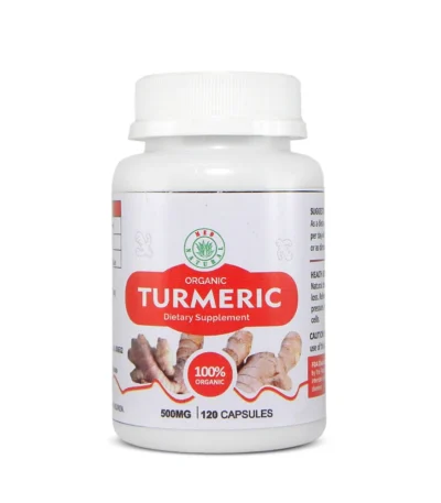 Organic turmeric capsules