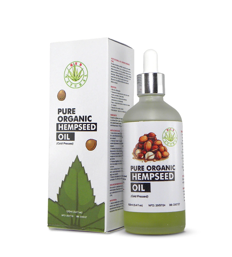 Pure organic hemp seed oil
